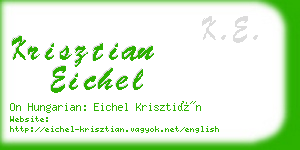 krisztian eichel business card